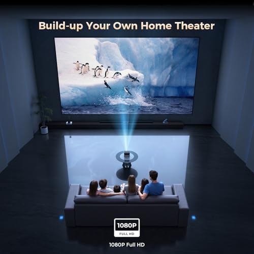 GooDee Video Projector With Wifi And Bluetooth, Smart Portable Projector Movie System Compatible - image 8