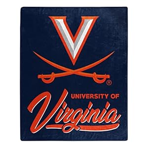 Northwest NCAA Virginia Cavaliers Unisex-Adult Raschel Throw Blanket, 50″ x 60″, Signature