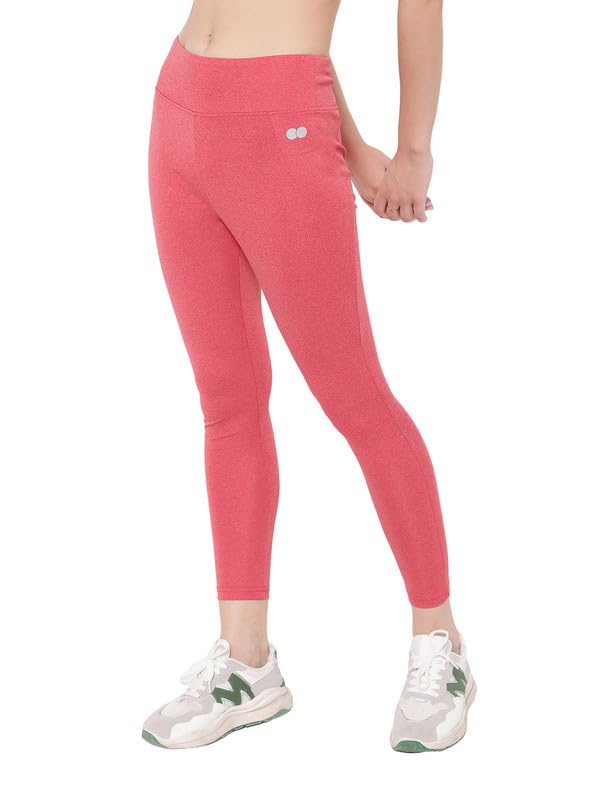 Image of Clovia Women's High Rise High-Rise Full Length Regular Fit Active Tights With Side Pocket