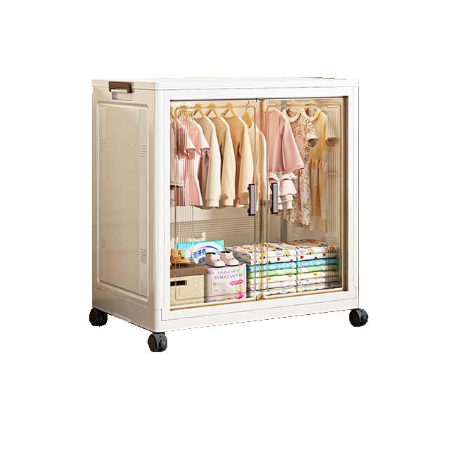Organizador de armario portátil de plástico con gran capacidad para almacenamiento de dormitorio