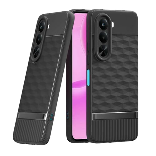 Image of Shockproof Case Compatible with Realme P4x 5G | Full Camera Protection | TPU Flexible Back Cover for Realme P4x 5G (Matte Black)