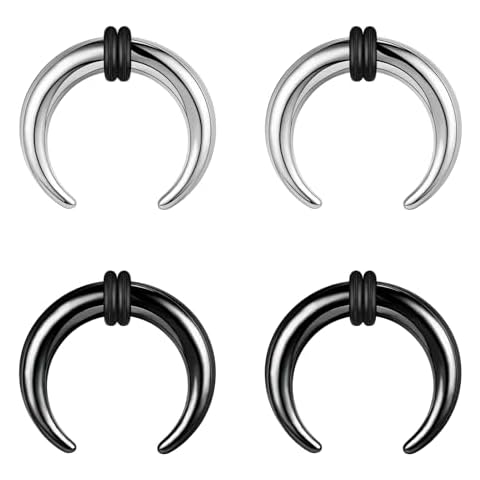 BodyAce Buffalo Ear Taper Kit with Nose Rings Cover