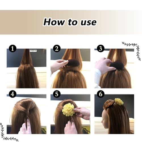 2 Piezas Peines Insertos para Volumen en Cabello miniatura 3