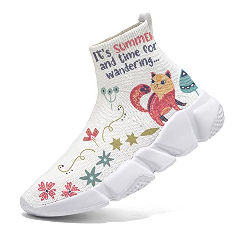 Animal Painted Kids Shoes Boys Girls Sneakers Sock Shoes Casual Fashion Tennis Shoes(Toddler/Little Kid/Big Kid)2