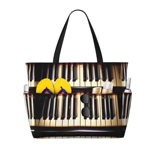 Sac de musique imprimé piano, le cadeau parfait pour passionnés et voyageurs