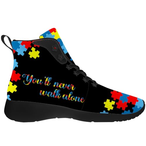 Autism Shoes for Men Women Autism Awareness High Top Sneakers High Top Shoes Gifts for Mom Dad4