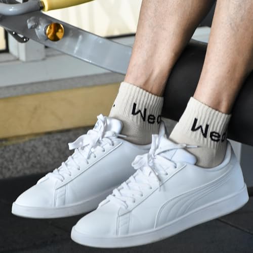 Days of The Week Socks, Men & Women, Weekdays Quarter Length Socks for Daily Gym, Running, Exercise, Novelty Fun4