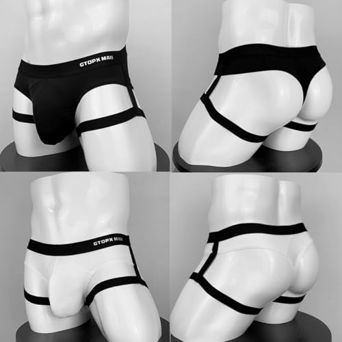 G String for Men, Men's Sexy Strap Briefs Thong Underwear Snug U Convex Bag Fun Brief Underwear2