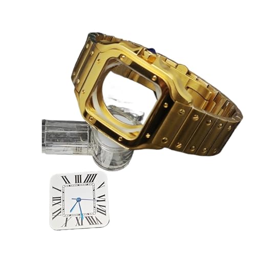 GUS 38 ~[gXNGAvP[X_Cj 316L |vANZT[XCo[/S[hCi݊ NH35 NH36 4R36 ^(1-gold white)