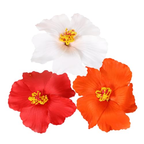 Pinces cheveux fleur filles | Accessoires décoratifs colorés blanc rouge orange tout type