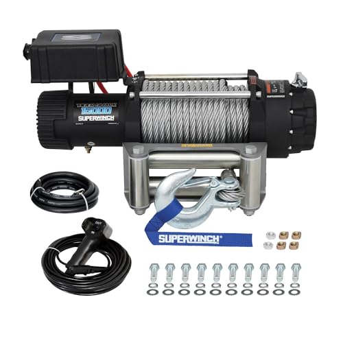 Superwinch Tiger Shark 15000 lb Capacidad 12V Kit miniatura 5