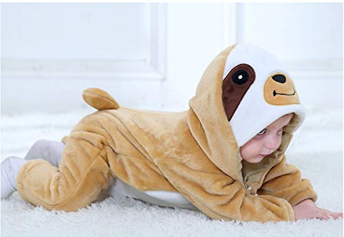 Doladola Baby Jongens Meisjes Cartoon Animal Hooded Rompertjes Baby Pyjama Romper - Image 4