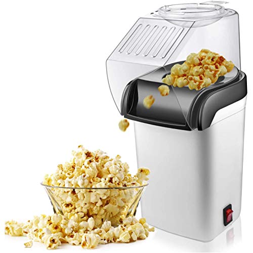 Andifany Luft Popcorn Popper Hersteller, Elektrische HeiiLuft Popcorn Maschine-1200W, Lfreier EU-Stecker