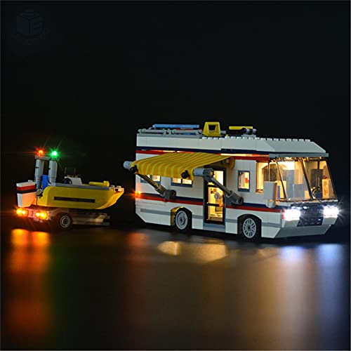 ADMLZQQ LED Light Kit Für Creator Expert Die Urlaubsurlaub, Sammlerstück, Die Mit Lego 31052 Sammelbar Ist (Nicht…