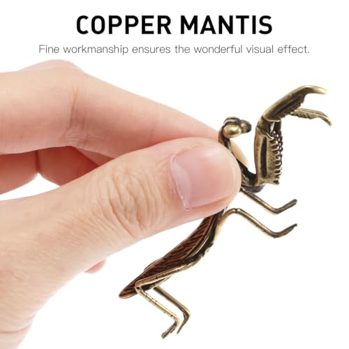 Figuras Decorativas en Latón Abeja y Mantis Doradas miniatura 4
