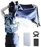 [山善] 水冷服 【2026年モデル】 ベスト 5000mAhバッテリー付き 冷水服 DIRECTCOOL プレミアム ダイレクトクール 作業着 熱中症対策 冷却ベスト アイスベスト DC-Y1+B ブルーカモ