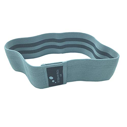 MyYogaWheels | Banda de Cadera de Alta Resistencia Gris | Tóner Muscular Inferior de látex Grueso y Antideslizante, MYW-HIPBAND-L, Gris, Large