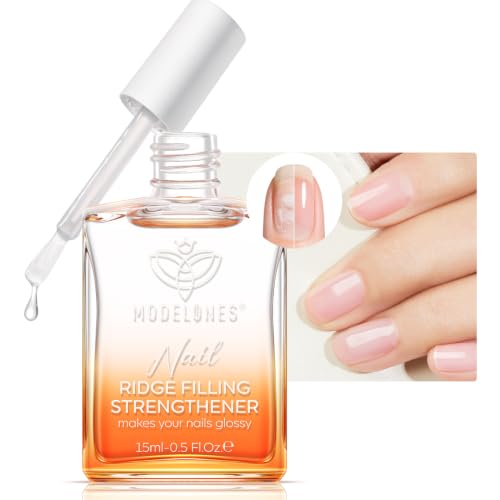 modelones Nail Strengthener and Growth Clear Nail Polish Nail Repair for Damaged Nails Hardener Extra Strong and Growth Natural Nail Care Gifts for Women Concealer Polsih 15ml