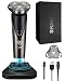 Electric Razor for Men Face, 4D Rotary Waterproof Electric Shaver for Men, LED Display & Safety Lock, Rechargeable via Charging Dock/USB, Premium Grooming Gift for Him, Fathers Day Gift