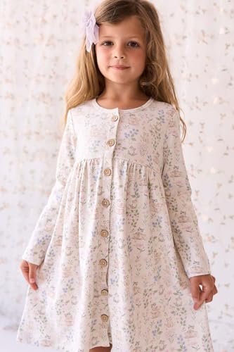 ジェイミーケイ] OCフロントボタンワンピMoons Garden Lavender