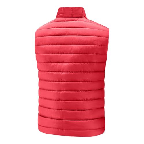 Puffer Vest Men Full Zip Up Water-Resistant Winter Outwear Sleeveless Warm Jacket Big and Tall with Zipper Pockets 20252