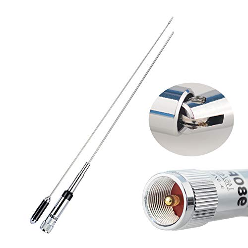 🛒 Crazy Deals Mobile Antenna VHF UHF (146/430MHz) Dual Band Radio Antenna 40 Inch High Gain PL-259 Connector for Socotran ST-980Plus Mobile Radio