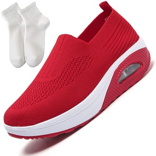 Everwalks Shoes for Women Slip On,Everwalks Orthopedic Shoes,Casual Mesh-Comfortable Tennis Workout Sneakers