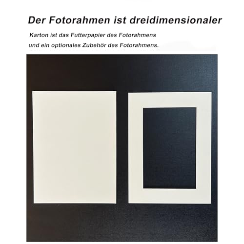 10 StüCk Passepartout (Weiß), 5 StüCk Passepartouts 6 Zoll 10*15cm, 5 StüCk Passpartout 8 Zoll 15*20cm, Bild Foto Rahmen Halterungen, Passpartu, Bilderrahmen, SäUrefreie Passepartout Aus Karton