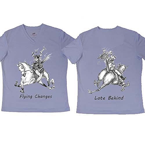 Intrepid Frauen 'S International Jude zu Pferd Flying führen Änderungen T-Shirt M blau Cover