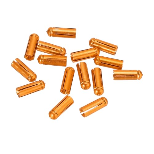 PATIKIL Dart Flight Protectors, 15 Pack Aluminum Dart Accessories for Enhanced Durability, Gold Tone