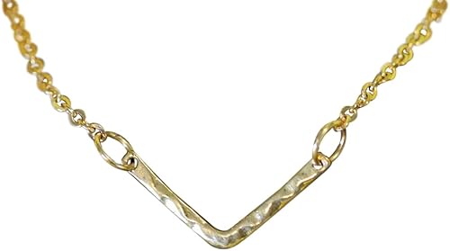 Gold Chevron Necklace, V Shaped Layering Jewelry, Wife or Girlfriend Gift, Modern Necklace