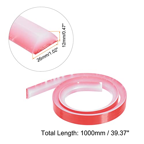 Tira autoadhesiva de silicona para barrera de agua de ducha, sello de suelo de 39.36 pulgadas para habitaciones húmedas, protector de agua eficaz para separación de bañera y ducha (negro)