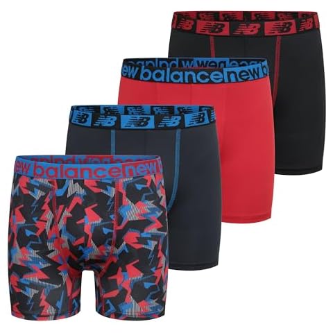 New Balance Boys' Performance Boxer Briefs 4 Pack Cover