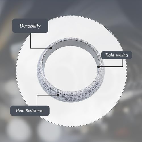 Image of 65mm Car ID Exhaust Gasket, High-Grade Graphite Manifold Donut Gaskets for Muffler Sealing, Leakproof Muffler & Downpipe Exhaust Flange Replacement for 2-1 /2 inch Pipes, SUV, Truck, RV