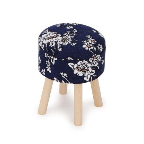 Cutemini DJ0040 Dollhouse Stool Miniature Round Upholstered 1:12 Scale Wooden Stool Ornament Dollhouse Furnishing Accessories Mini Scene Furniture thumb #4