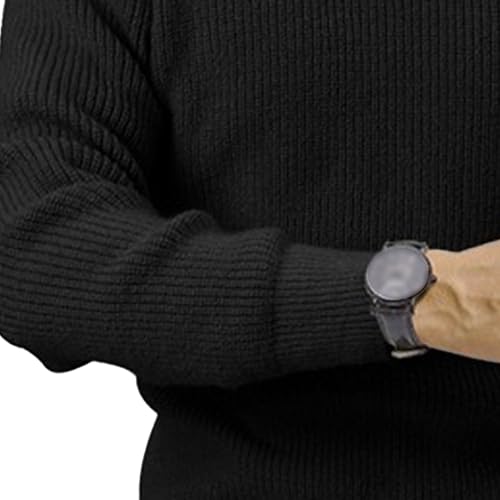 JEShifangjiusu Men's Cotton Crewneck Pullover Long Sleeve Slim Fit Sweater Lightweight Casual Fashion Knitted Sweaters4