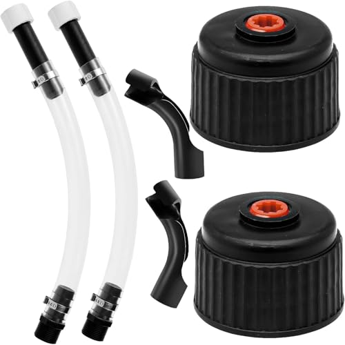 6 Pieces Fuel Filler Jug Hose Racing Fuels Replacement Cap LC2 fuel jug hose Gas Can Cap for 5 Gallon Gas Jug Fuel Tank