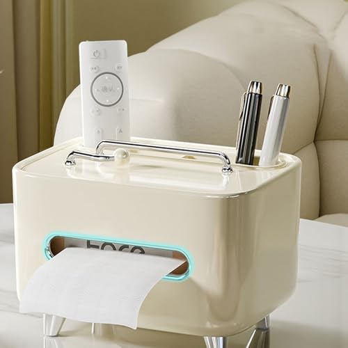 Boîte à mouchoirs multifonction pour ranger télécommandes et mobile