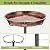 Gtongoko Metal Bird Bath for Outdoors, 34" Tall Bird Bath with 12" Removable Bowl, Heavy Duty 5-Prong Stable Base, Easy-to-Clean Heavy Duty Birdbath & Bird Feeder for Garden, Patio, Yard