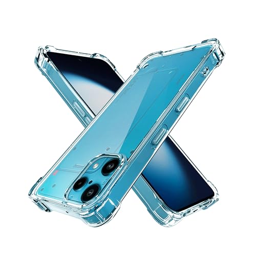 Image of CEDO Cover for Nothing Phone 3a Lite (5G) | Camera Protection Shockproof Bumper-Edge | 360 Degree Protection Acrylic Crystal Clear TPU+PC | Transparent Back Case Backcover (Transparent)