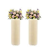 BSJAHTOP 2 colonne di carta per matrimonio, portata 50 kg, 30 x 100 cm