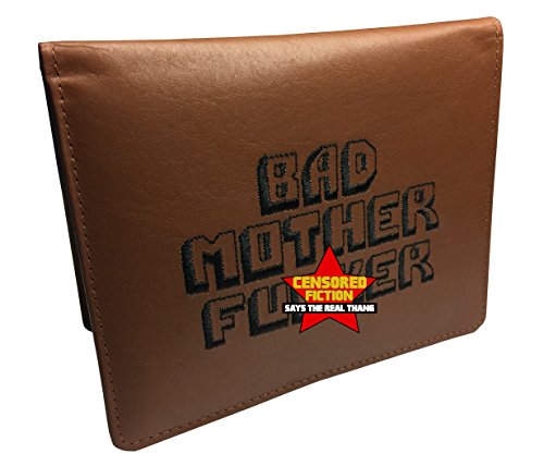 BMF Embroidered Leather Wallet Passport Edition Brown