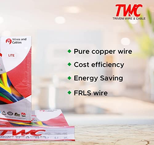Image of TWC Active Single Core Electrical Wire |Green, 45 Meter, 0.75 SQ.MM. |PVC electrical insulated copper wire | Cable for Domestic & Industrial Connection purpose | Flame Resistant |