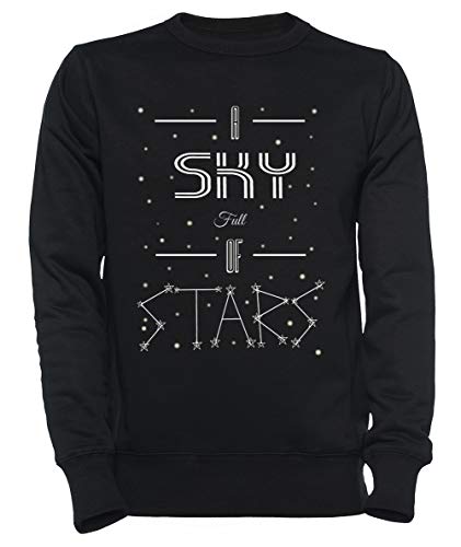 A Sky Full of Stars + Stars Hombre Mujer Unisexo Sudadera Jersey Negro Tamaño L - Women's Men's...