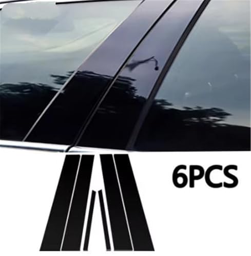 Cubiertas para pilares de coche estilo efecto espejo, molduras de ventanas para Civic 2006-2011 3