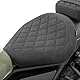 Motorrad Hinten Beifahrer Vorne Fahrer Sozius Sitzkissen Druckentlastungspolster für Rebel 500 300 CMX500 CMX300 2017 2018 2019 2020 2021 2022 2023 2024(Vordersitz-Schwarz)