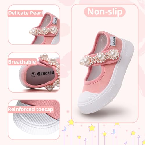 Girls Sneakers Kids High Top Casual Canvas Shoes with Hook & Loop Closure Gradient Color Pinky Heart4