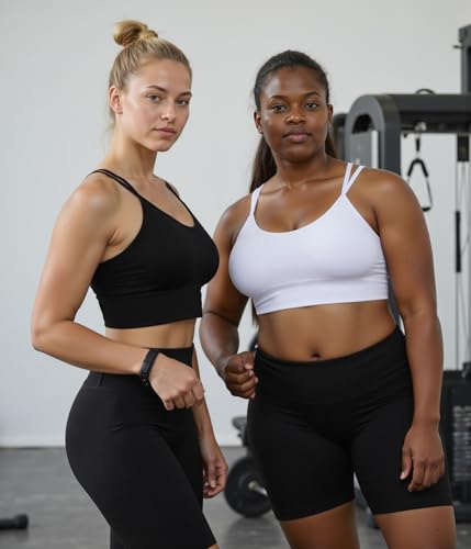 Image of Sykooria 3 Pack Strappy Sports Bra for Women Sexy Crisscross for Yoga Running Athletic Gym Workout Fitness Tank Tops