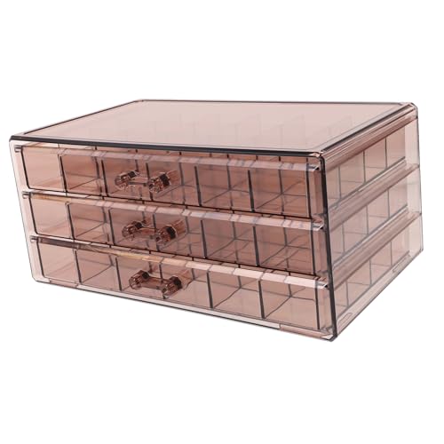 BESTYASH Caja caja de almacenamiento de pendientes mostrar largo Titulares pequeño joyero transparente Organizador de pendientes Organizador de joyas Titular de la joyería páginas Violet