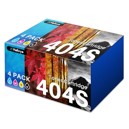 Halloya 404S CLT-404S CLT-P404C Pack de 4 Toner Compatible pour Toner Samsung C480W pour Samsung Xpress C483W C430W C480FW C430 C480 C480FN CLT-K404S CLT-C404S...